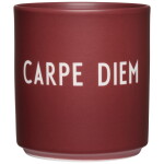 DESIGN LETTERS Porcelánový hrnček Carpe Diem Burgundy 300 ml