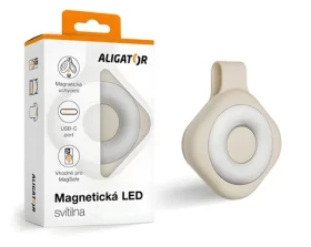 Aligator Magnetické LED svietidlo béžové / Svietidlo / MagSafe / 6 režimov / USB-C
