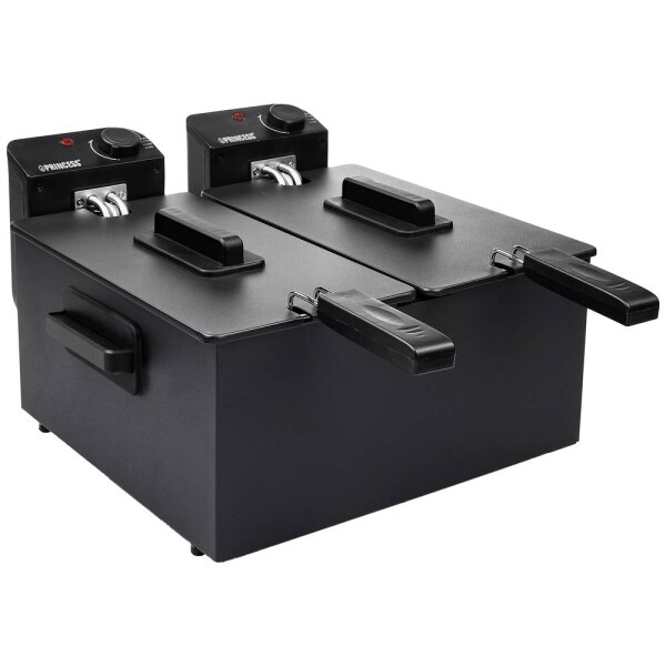 Princess 183028 dvojitá fritéza sa studenou zónou 2x 1800 W čierna; 01.183028.01.001