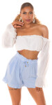 Sexy Musthave Summer Highwaist Shorts babyblue S/M