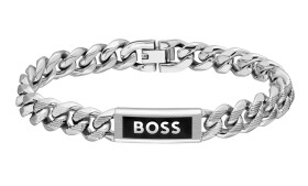 Hugo Boss Pánsky oceľový náramok Kassy Emblem 1580679 19 cm