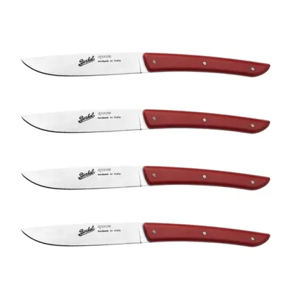 Berkel Sada steakových nožov červená / 4ks (KCO4SW11SMRBL)