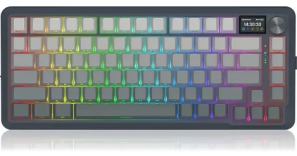 Redragon K708GG-RGB-PRO Flekact šedá / Bezdrôtová herná klávesnica / mechanická / Leopard L / RGB (K708GG-RGB-PRO)