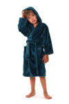 Detský župan Siena s kapucňou 9156 petrol - Vestis dětské č.152