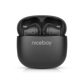 Niceboy Beans 4 POP čierna / Bezdrôtové slúchadlá s mikrofónom / Bluetooth 5.4 / IPX4 / nabíjacie púzdro (beans-4-pop-black)
