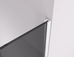 CERANO - Sprchová zástena Walk-in Crystal TL/P - 8 mm - bezvzperový systém - biela matná, grafitové sklo - 50x50x200 CER-8050BD5285