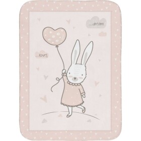 KikkaBoo Detská deka Super Soft 80x110 cm Rabbits in Love (31103020133KB)