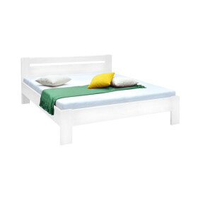Drevená posteľ Maribo 160x200, biela