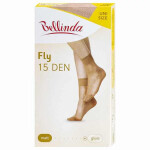 Dámske hodvábne ponožky FLY SOCKS 15 DEN Almond - BELLINDA UNI almond