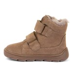 Detské zimné barefoot topánky ZERU TEX FURRY Beige Froddo G2110151-8 - 35