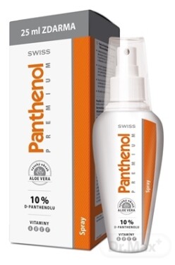 SWISS Panthenol premium sprej s aloe vera 150 + 25 ml