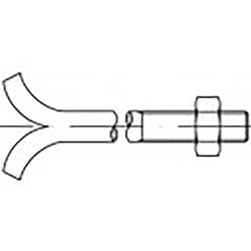 TOOLCRAFT TO-6855321 skrutky do muriva a do základov M24 180 mm DIN 529 ocel pozinkované 5 ks; TO-6855321