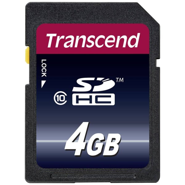 Transcend Premium pamäťová karta SDHC 4 GB Class 10; TS4GSDHC10