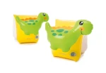 WIKY Nafukovacie rukávky s dinosaurom žlto-zelené / 23 x 20 cm / PVC / 2 vzduchové komory (56664EE)