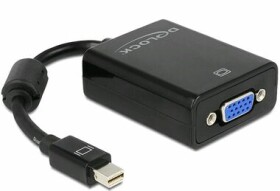 DeLock Adaptér mini DisplayPort 1.2 (M) - VGA (F) čierna (65256)