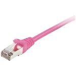 Equip 605584 RJ45 sieťové káble, prepojovacie káble CAT 6 S/FTP 5.00 m ružová pozlátené kontakty 1 ks; 605584