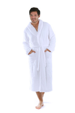 Pánsky župan Jack extra 2120 oversized oversized White nadměr 3XL
