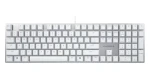Cherry KC 200 MX strieborno-biela / Mechanická klávesnica / Cherry MX Brown / drôtová / USB / US layout (G80-3950LIBUS-1)