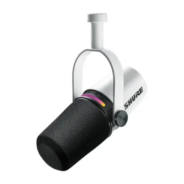 Shure MV7+-W biela / Dynamický mikrofón / XLR / 50 - 16000 Hz (010-03-663)