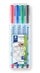 Staedtler Lumocolor correct F / Popisovač / sada 4 ks / 4 farby / stopa 0,6 mm / stierateľný (305F WP4-1)