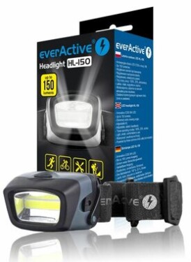 EverActive HL150 / čelovka / COB LED 3W / 150 lm / 3x AAA (HL150)