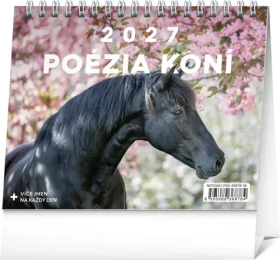 NOTIQUE Poézia koní 2027 - slovenský / Stolný kalendár / 16,5 × 13 cm