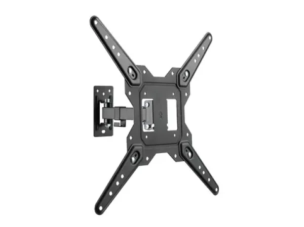 Equip 650412 čierna / Nástenný držiak TV / 23-55" / VESA 400x400 / výsuvný, sklopný, otočný / nosnosť 30 kg (650412)