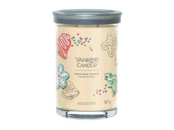 Yankee Candle Signature Christmas Cookie Tumbler 567g - sviečka veľká 2 knôty / doba horenia: až 100h (5038581143002)