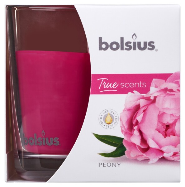 Bolsius Aromatic 2.0 Sklo 95x95mm Peony, vonná svíčka