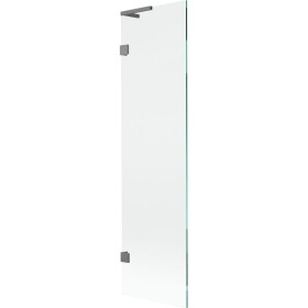 MEXEN/S - Lunar L vaňová zástena FIX 50 x 150, transparent, grafit metal 897L-050-000-95-00