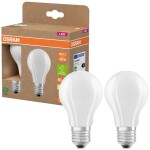 OSRAM HOMELIGHTING 4099854253775 LED En.trieda 2021 A (A - G) E27 klasická žiarovka 7.2 W = 100 W teplá biela (Ø x v) 60 mm x 60 mm 2 ks; 4099854253775