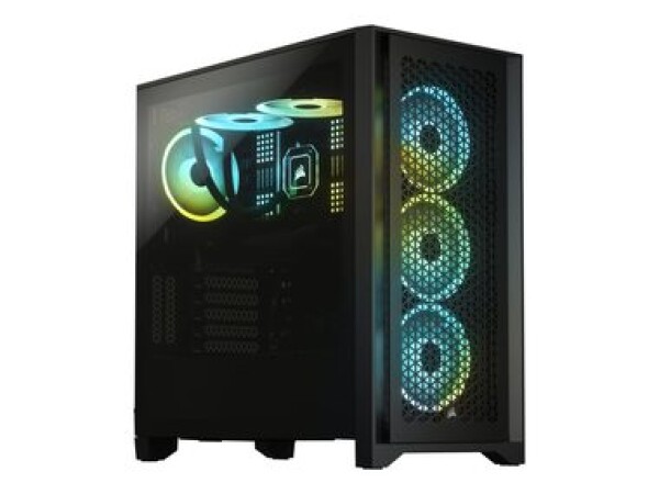 Corsair 4000D TG Airflow čierna / Mid-Tower / E-ATX / 1xUSB 3.0 / 2xUSB 3.2 Gen2 typ-C / priehľadná bočnica (CC-9011200-WW)