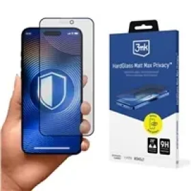 3mk Hardglass Matt Max Privacy ochranné sklo pre Apple iPhone 15/16 (5903108584449)