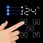 MalTec Sklenený konvekčný ohrievač Eco Wifi termostat 2000W čierny