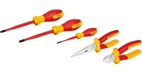 BOSCH 1600A02NG2 červená/žltá / Sada náradia VDE / 5 dielov / skrutkovače, kliešte / do 1000 V (1600A02NG2)