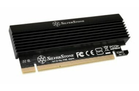 SilverStone SST-ECM23 PCIe adaptér PCIe x4 gt; M.2 SSD s chladičom čierna / M.2 SSD 2230 amp; 2242 amp; 2260 amp; 2280 format (SST-ECM23)