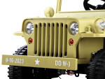 Mamido Detský elektrický jeep Willys Star 4x4 tmavo zelený