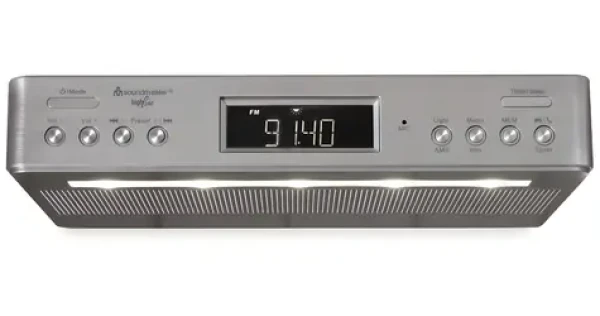 Soundmaster UR2045SI strieborná / Kuchynské rádio / DAB+ / Bluetooth / RDS / duálny budík (UR2045SI)
