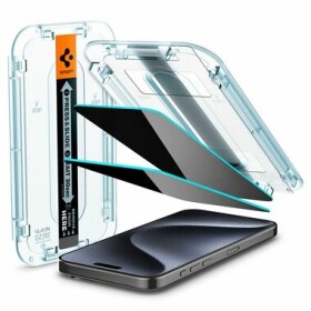 Spigen Glass TR EZ Fit HD Privacy 1 Pack ochranné sklo pre Apple iPhone 15 Pro (AGL07120)