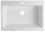 SAPHO SAPHO - ARYA keramický drez s otvorom pre batériu 86x62cm, biela 50186