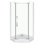 KERRA - Sprchová kabína päťuholníková Glasgow Plus 100 5907548112644