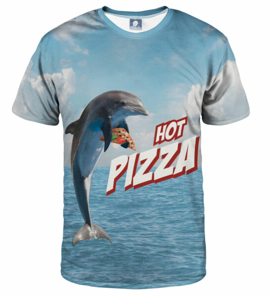 Aloha From Deer Hot Pizza T-Shirt TSH AFD070 Blue