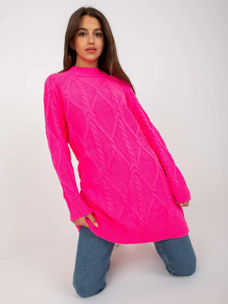 Dámsky sveter 8012.88P fluo pink - FPrice one size