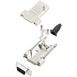 Encitech DTSL09-T-JSRG+DBS-K 6355-0040-11 sada D-SUB zásuvková lišta 180 ° Pólov: 9 spájkovaný 1 sada; 6355-0040-11