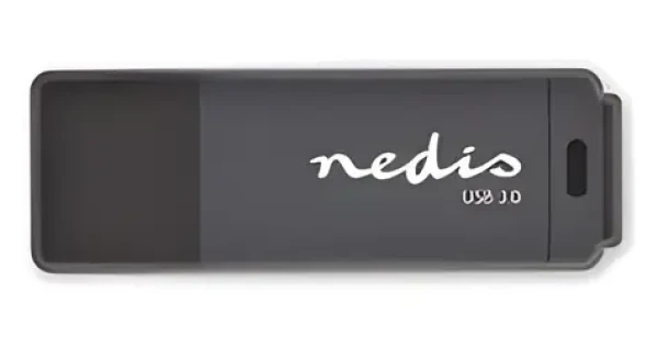 Nedis 64 GB / Flash disk / USB-A / čítanie: 80 MB/s / zápis: 10 MB/s (FDRIU364BK)