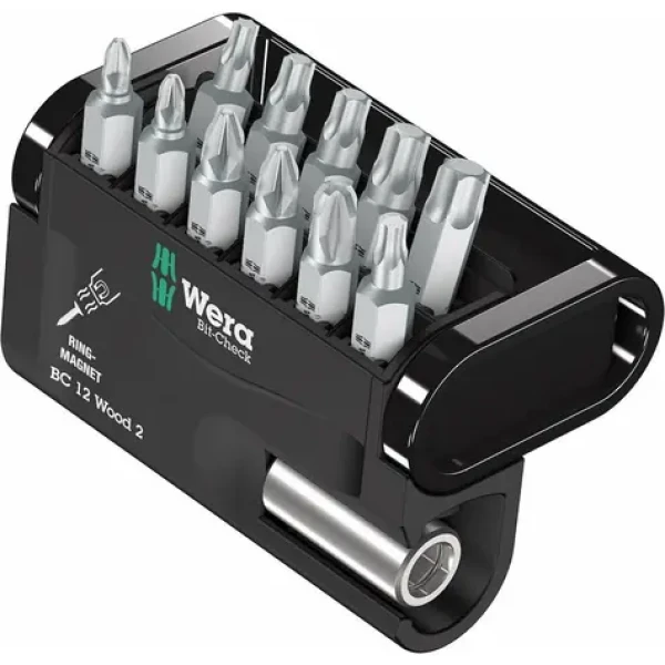 WERA Bit-Check 12 Wood 2 / 12 dielna sada bitov (05057422001)