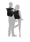 Roll top batoh Enrico Benetti Amsterdam Notebook Backpack Black