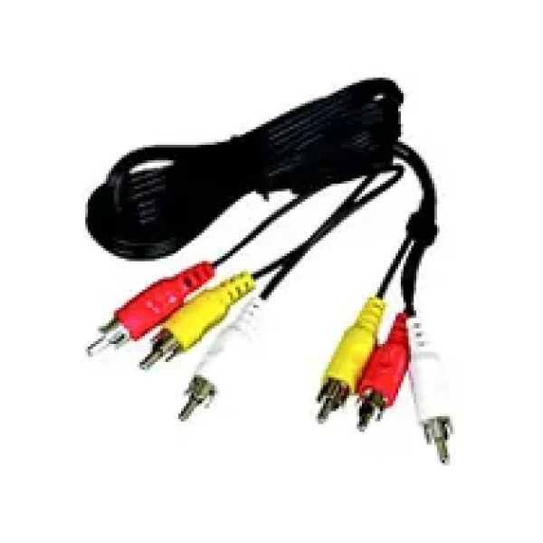 PremiumCord Kábel 3x CINCH-3x CINCH M/M 5m (8592220004453)