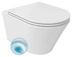 SAPHO - PACO závesná WC misa, Vortex Rimless, 36x53cm, biela PZ1012V