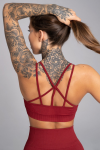 Podprsenka Seamless Bordo Gym Glamour XS Bordo